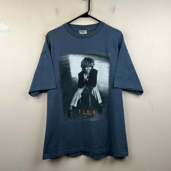 Vintage 2000 Tina Turner Twenty Four Seven Gray Concert Tour T-Shirt Size XL
